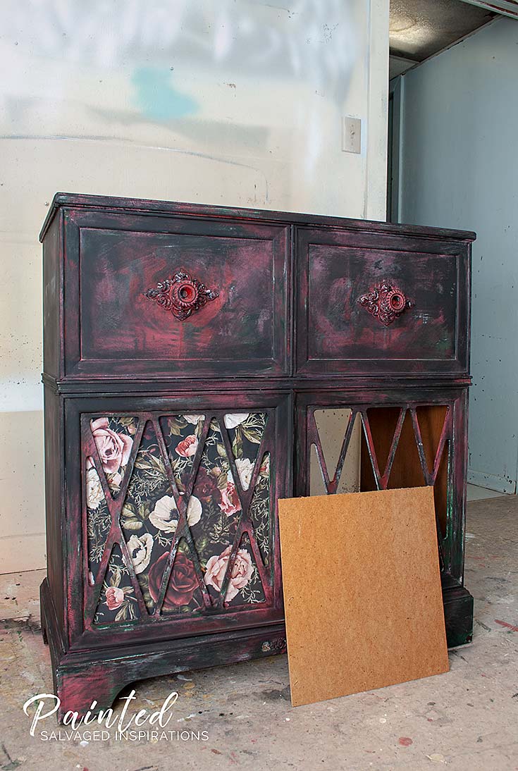 Repurposed Stereo Cabinet in Progress