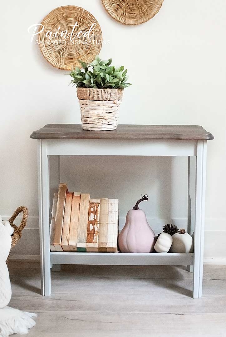 Fall Magazine Rack Table Makeover-siblog