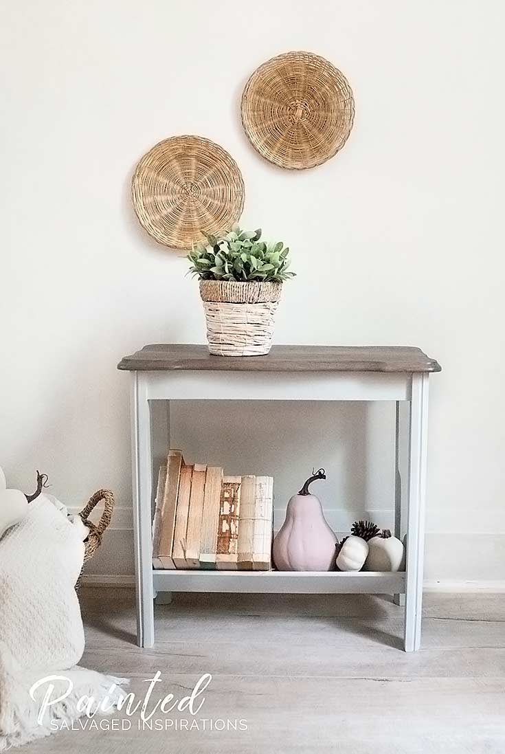 Fall Magazine Rack Table Makeover1