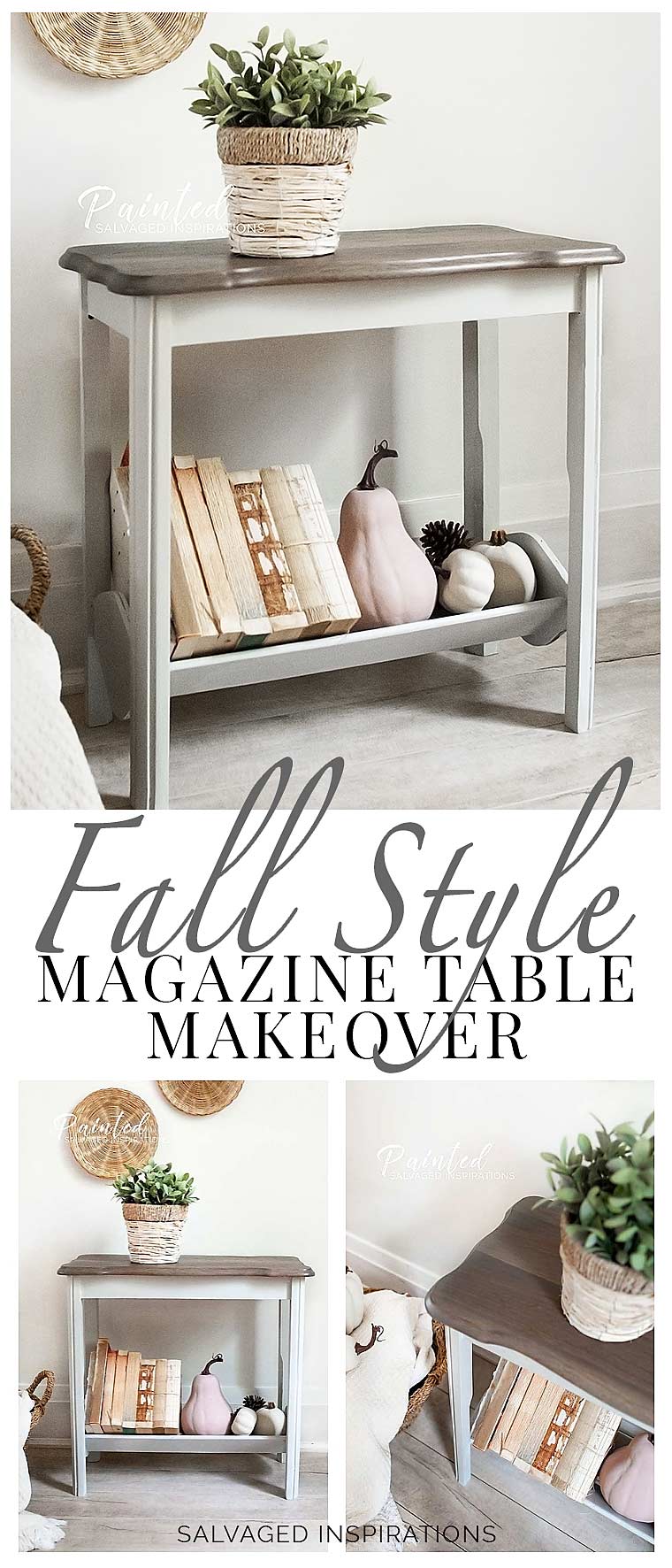 Fall Style Magazine Table Makeover1