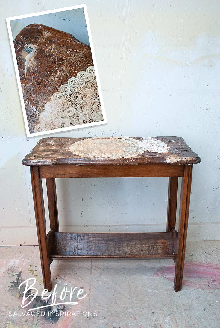 Magazine Rack Table - Before