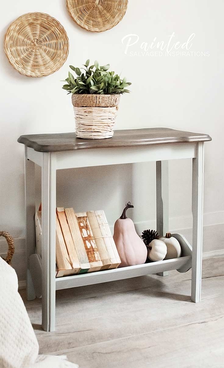Magazine Rack Table Makeover1