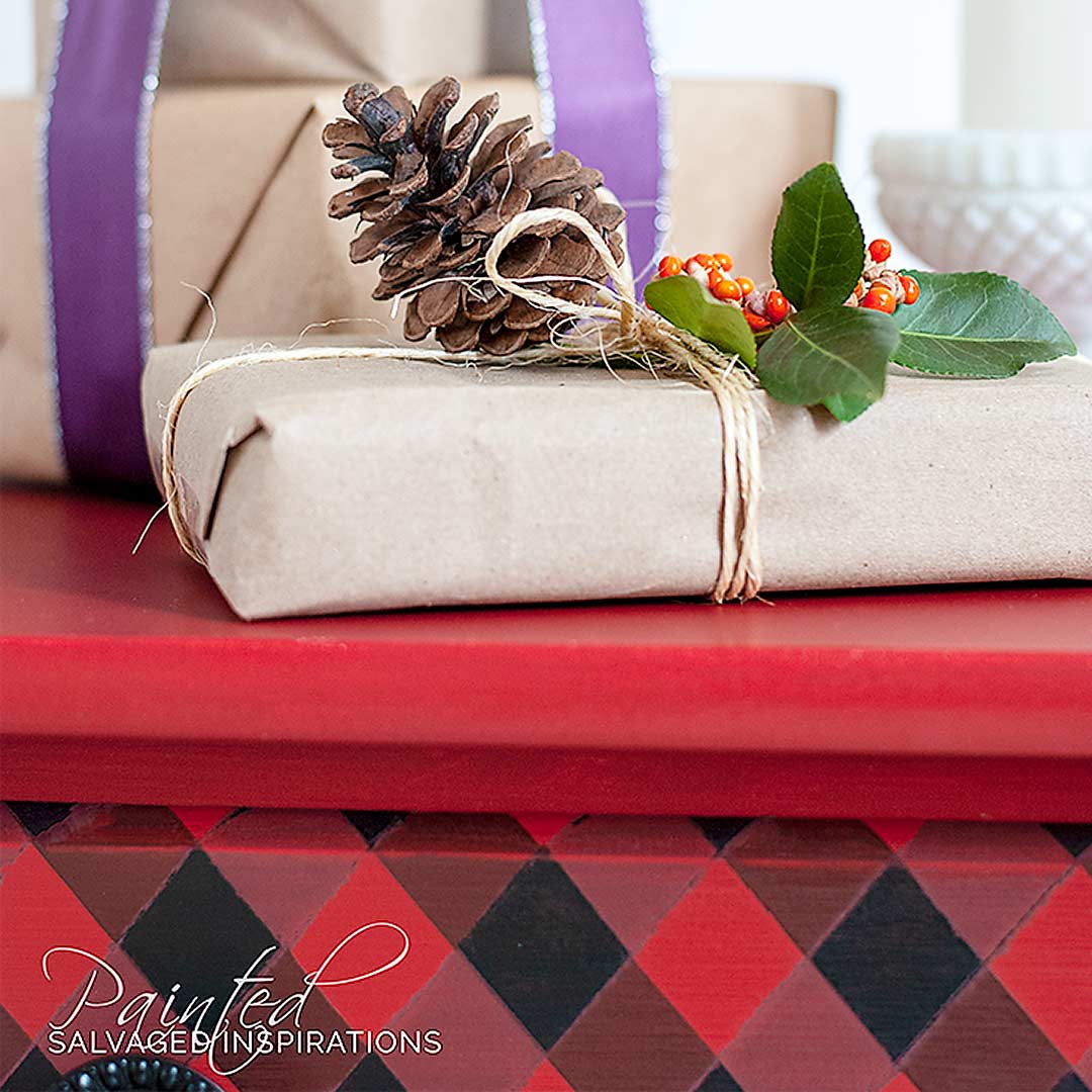 Christmas Buffalo Check Painted Furniture IG