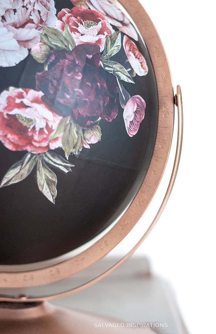 Close Up of Floral DIY Globe