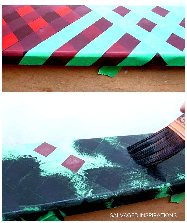 Painting Buffalo Plaid on Furniture3