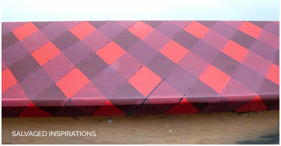 Translucent Paint on Buffalo Plaid