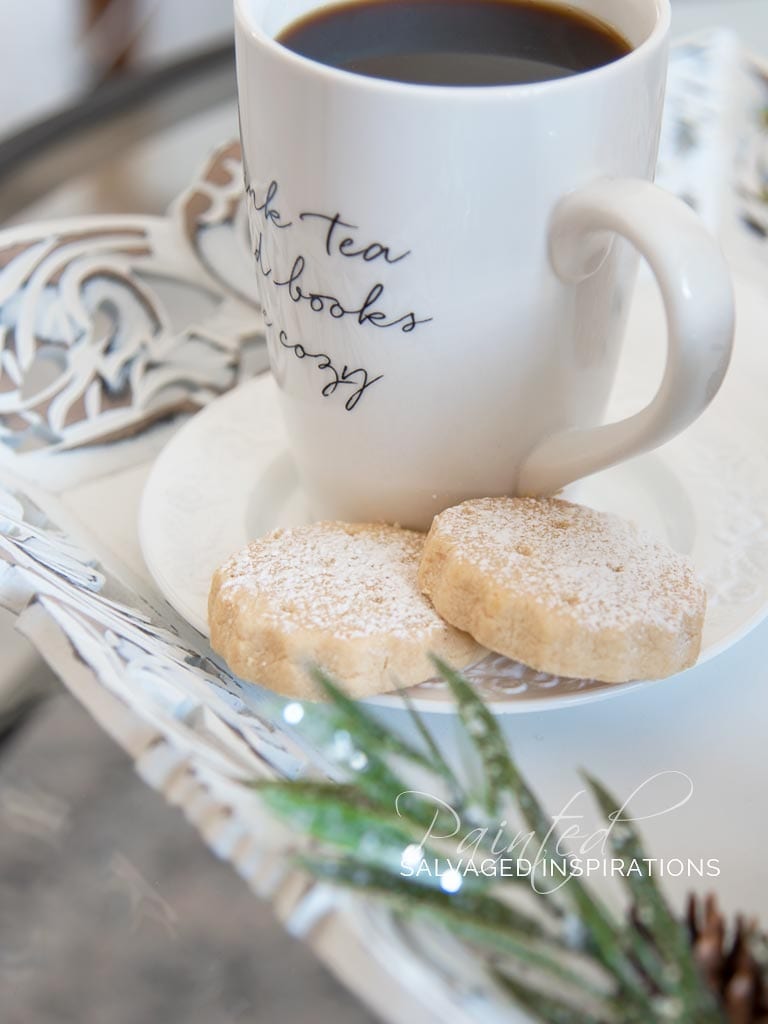 Christmas DIY Tray w Cookies and Coffee