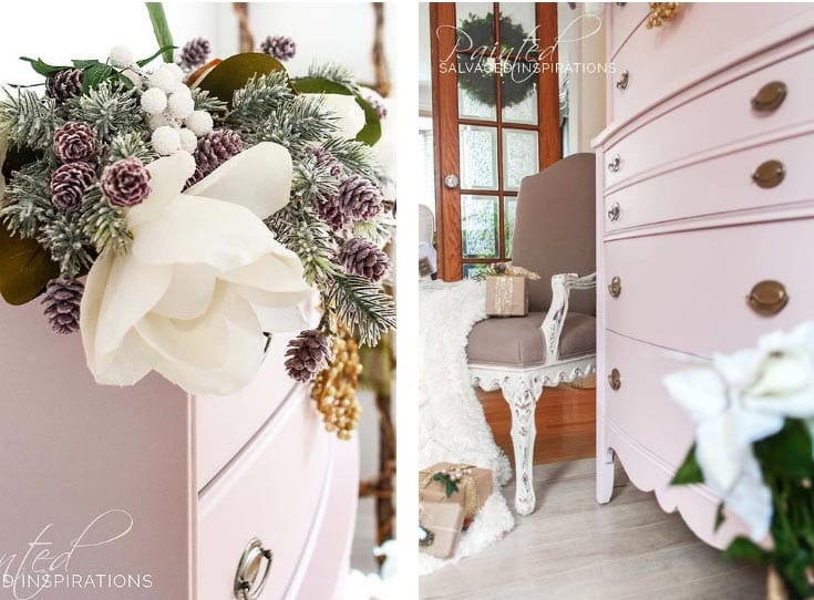 DB Pink Champagne Christmas Dresser Makeover2