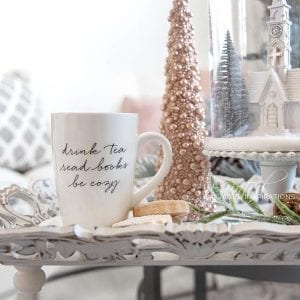 Painted DIY Wood Tray Christmas Makeover