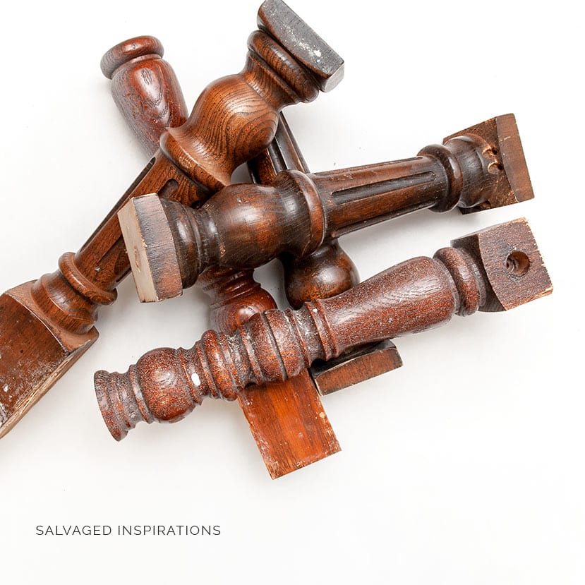 Chair Spindles Salvaged Into DIY Candle Holders