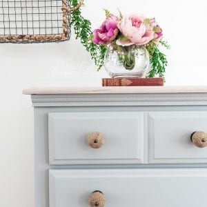 Close Up of Salvaged DIY Dresser MakeoverIG
