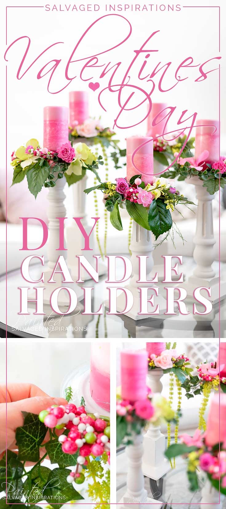 DIY Wooden Candle Holders from Salvaged Chair Legs