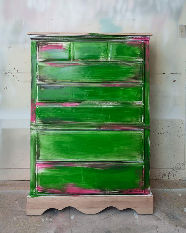 Take 1 On CurbShopped Dresser Makeover