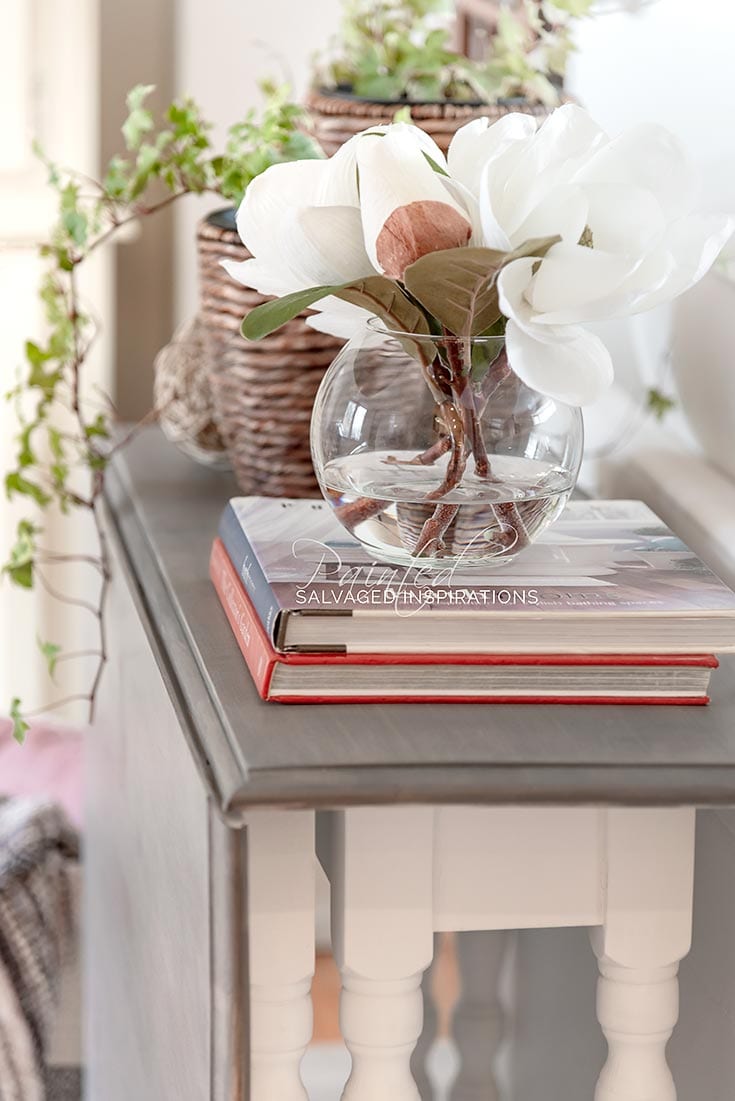 Weathered Gray Gateleg Table Makeover