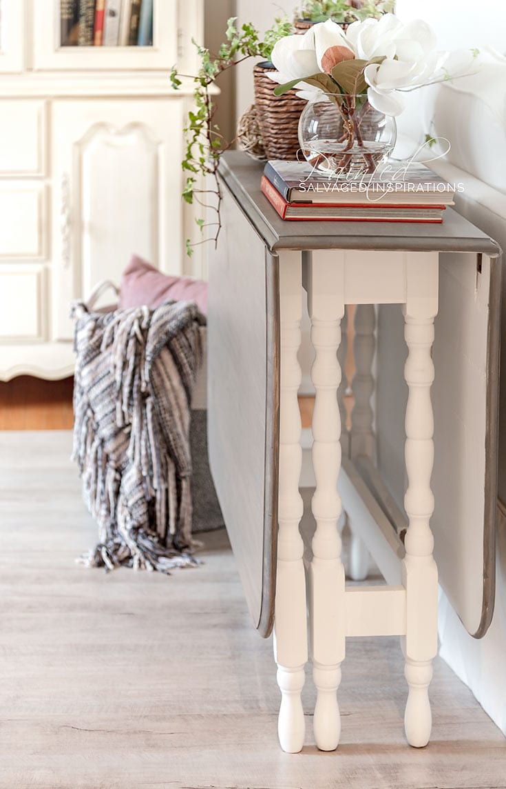 Weathered Wood DIY Restoration Hardware Gate Table Restyle