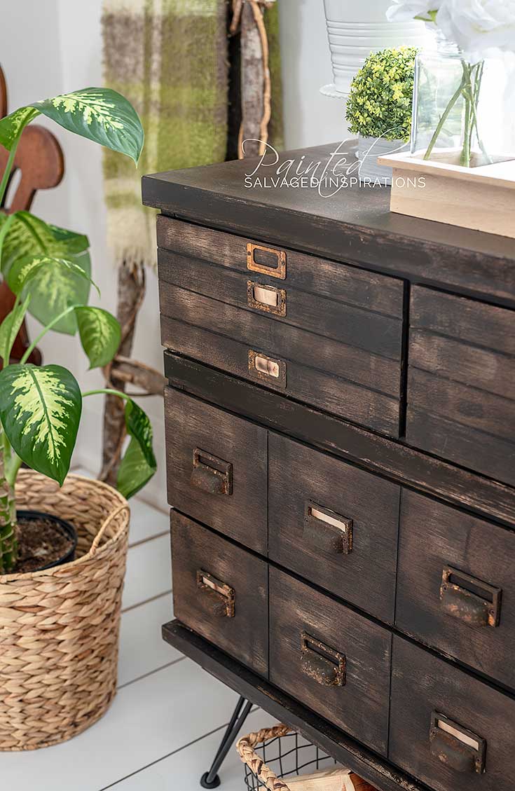 Apothecary Cabinet w DIY Faux Drawers