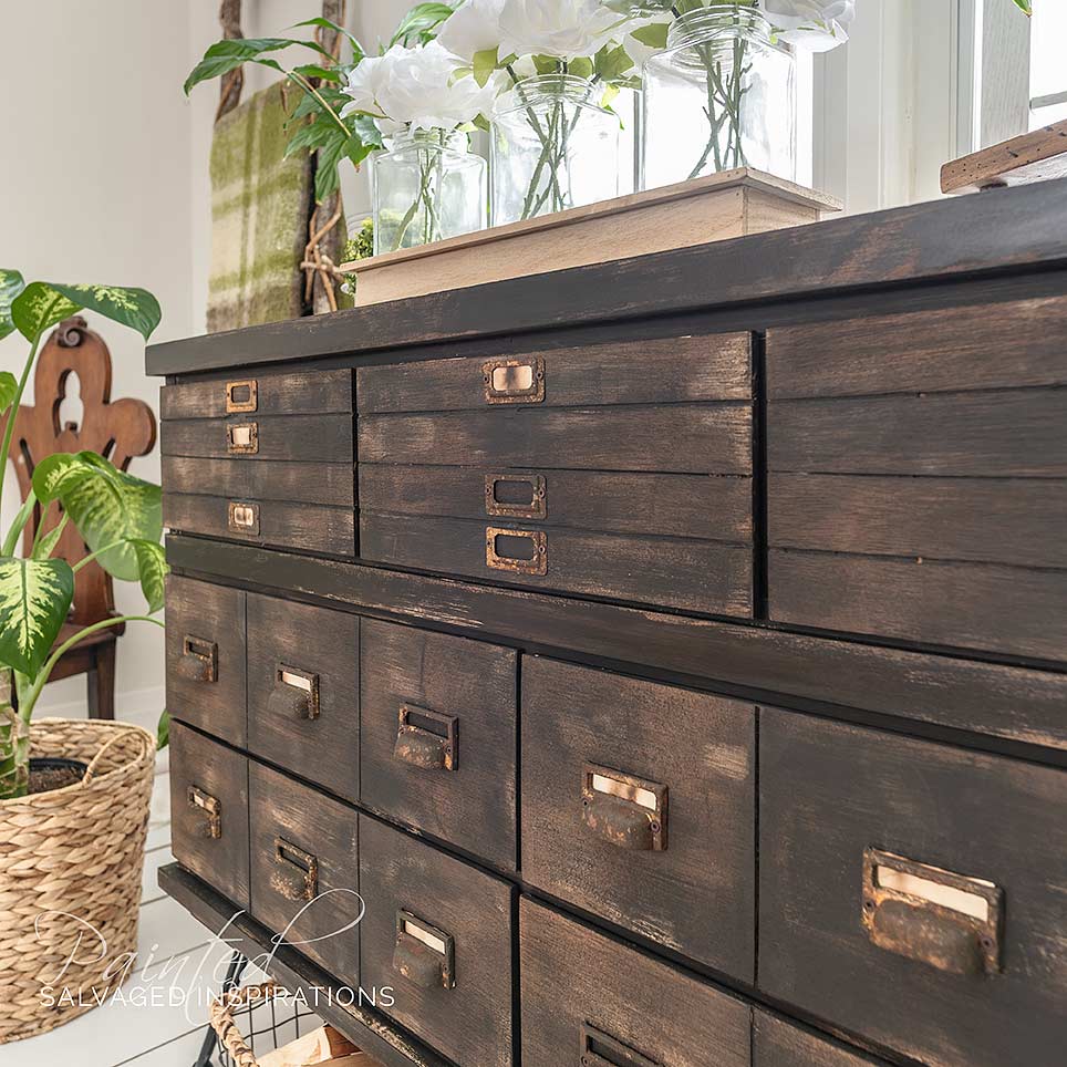 Apothecary Cart w Faux Drawers DIY IG