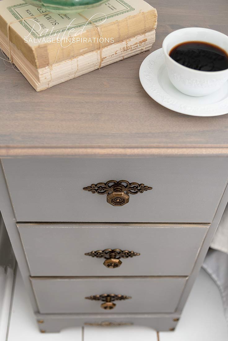 Top View of Routered Top On Night Table