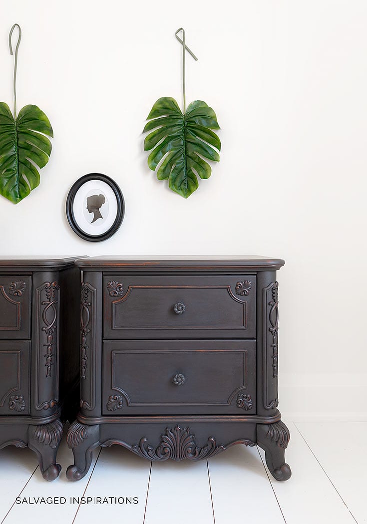 Coffee Bean Black Painted NightStands1