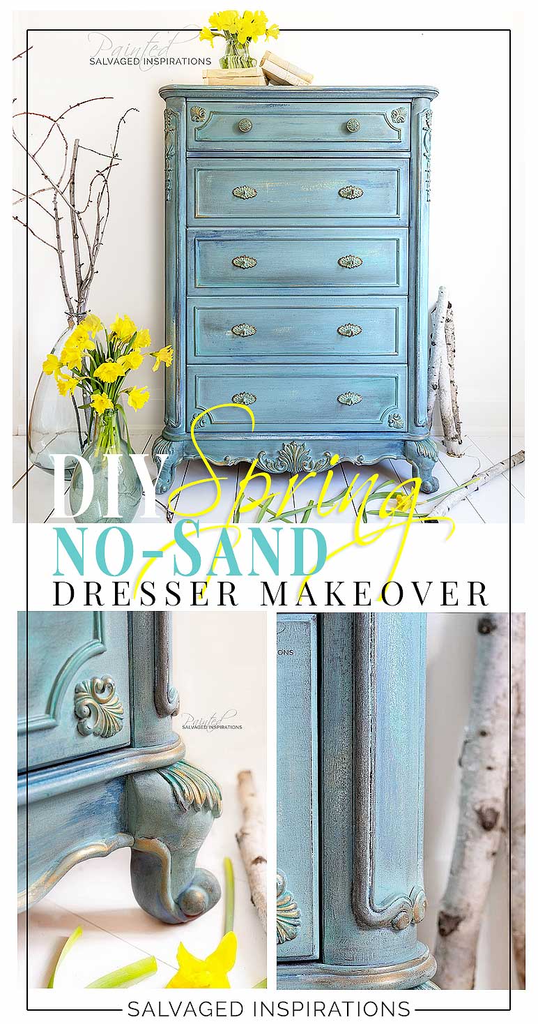 DIY Spring No-Sand Dresser Makeover