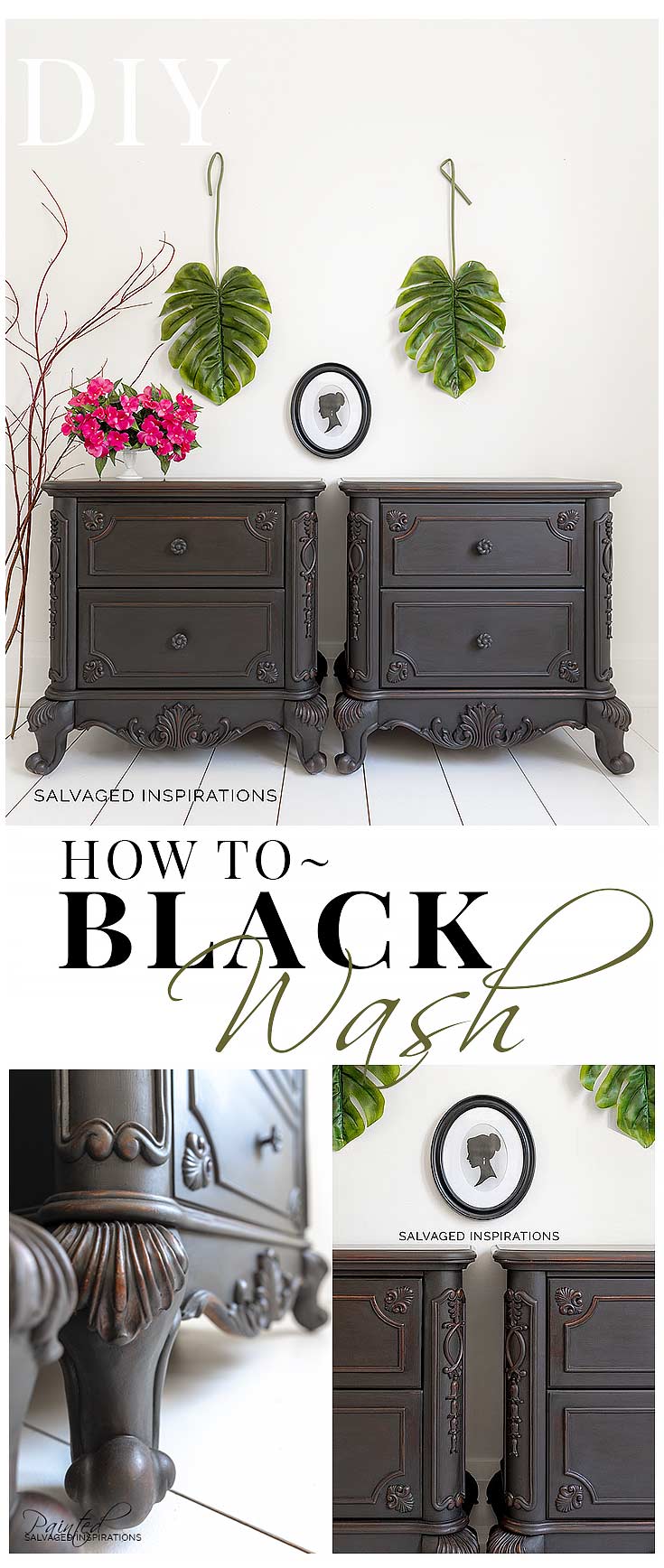 How To Black Wash Furniture