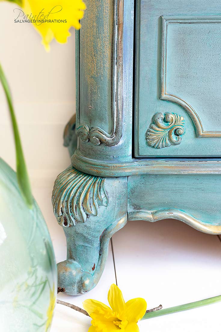 Mermaid Painted Tallgirl Dresser