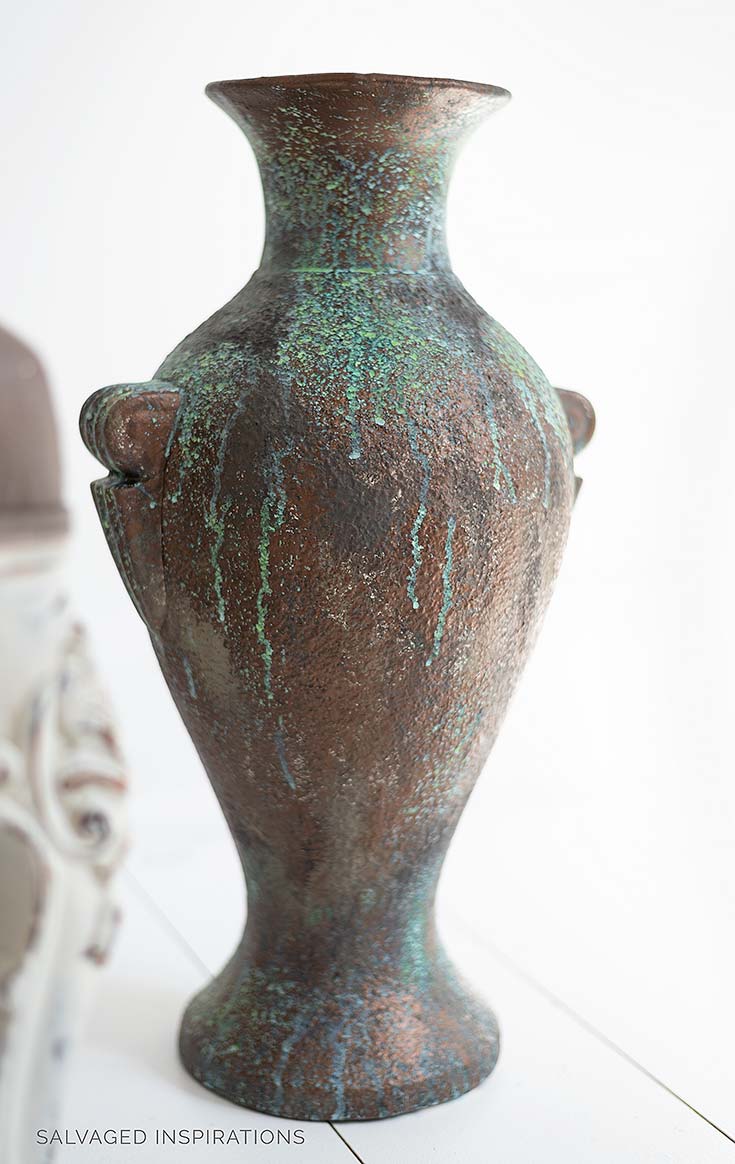 Patina Painting Techniques on Bronze Vase