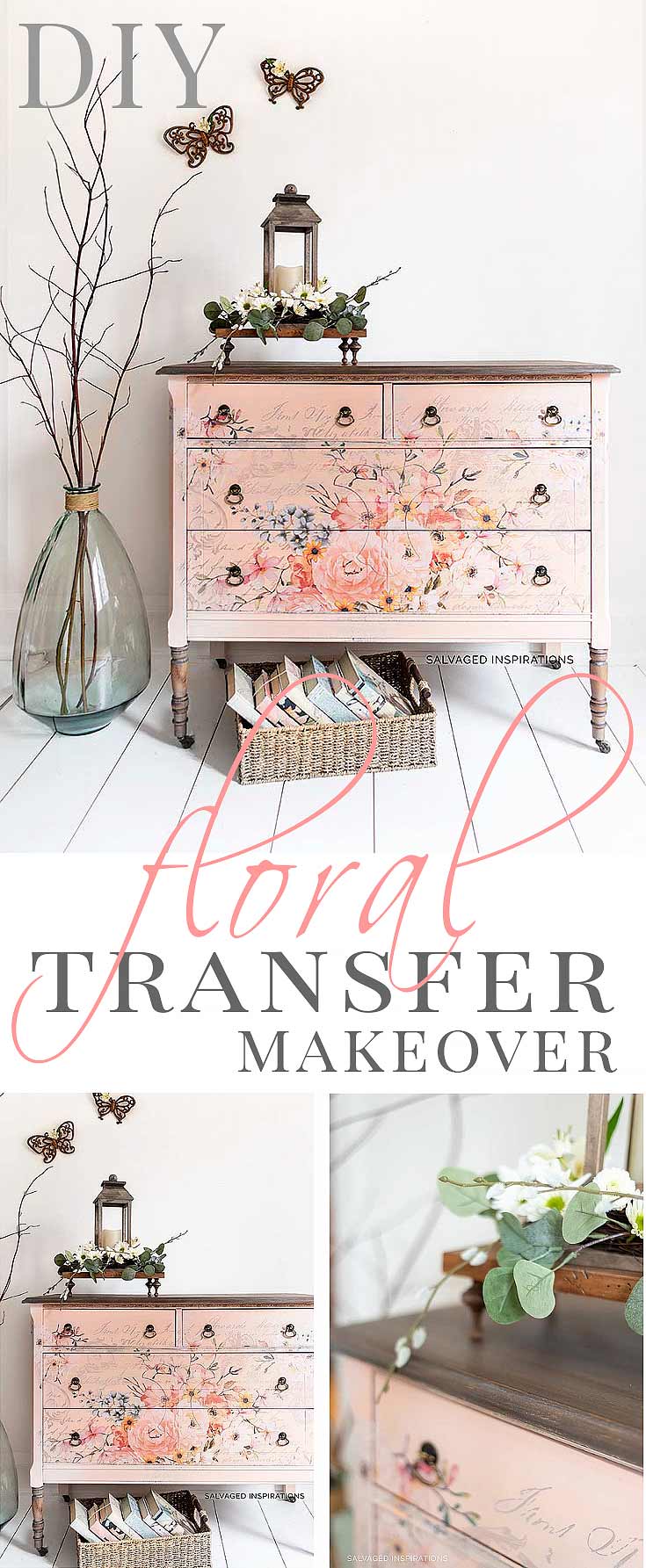 DIY Floral Transfer Makeover