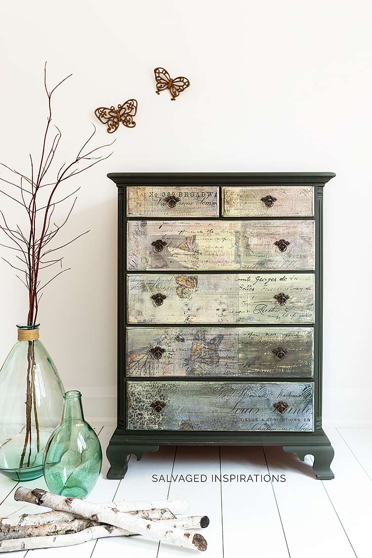 Monarch Grace Butterfly Collage Dresser