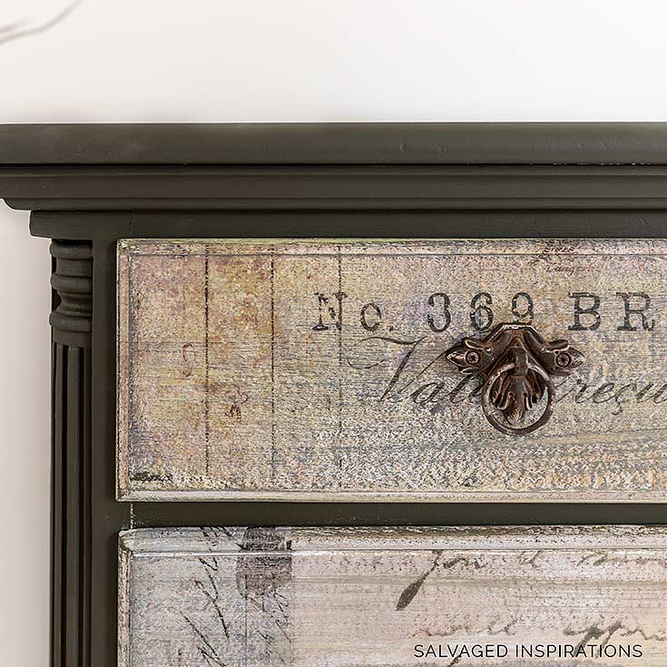 Painted Dresser w Monarch Grace Transfer IG