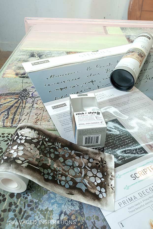 Redesign With Prima Stencils and Transfers