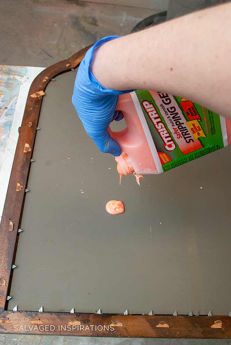 Using Citristrip To Strip Back Of Mirror