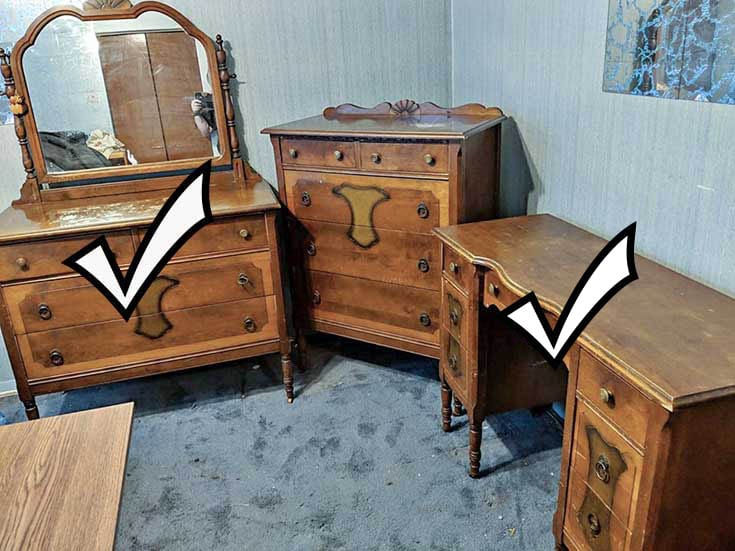 Vintage 3pc Bedroom Set 2 Down 1 To Go