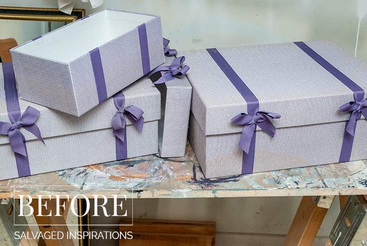 Fabric Storage Boxes - Before