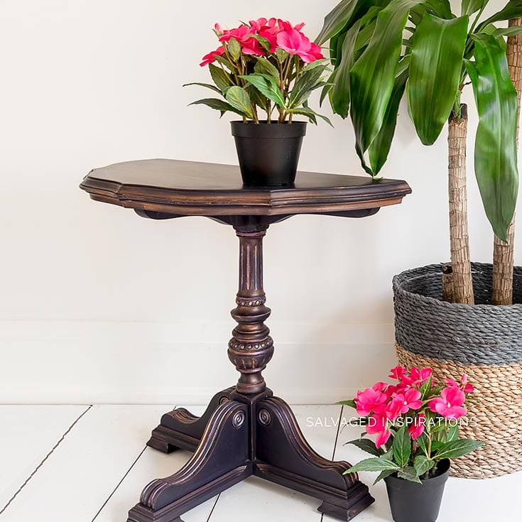 Gilding Wax On Half Moon Table