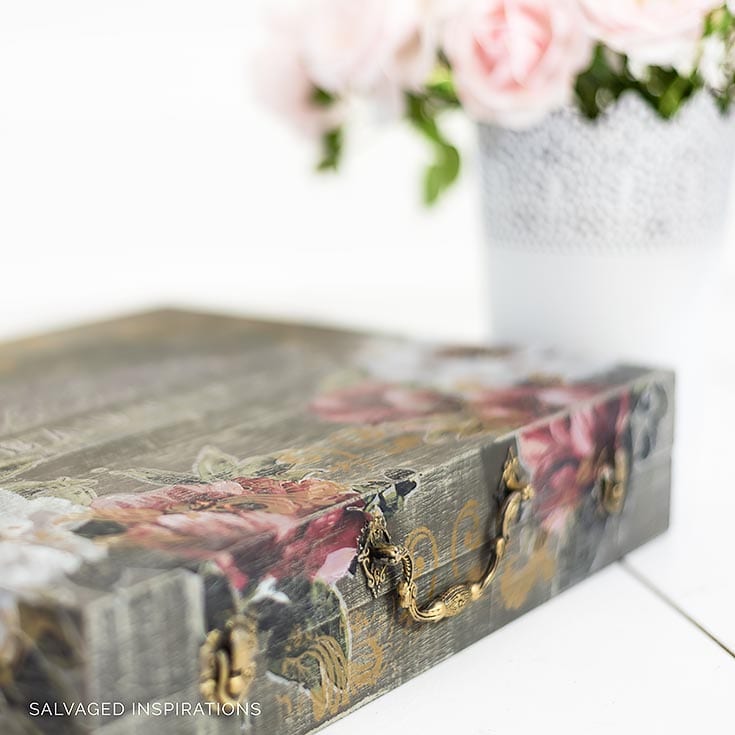 ReDesign Silk Screen Stencilled Wood Box