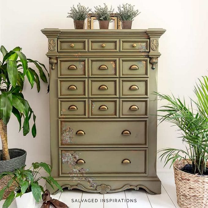 Spanish Moss Dresser Makeover IG