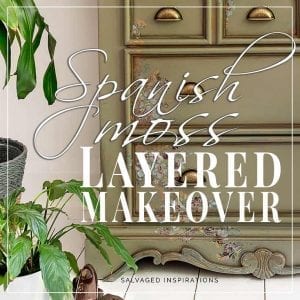 Spanish Moss Layered Dresser Makeover SI