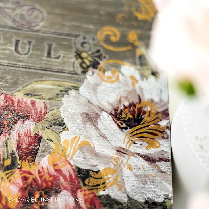 DELICATE FLEUR SCROLL REDESIGN SILK SCREEN STENCIL