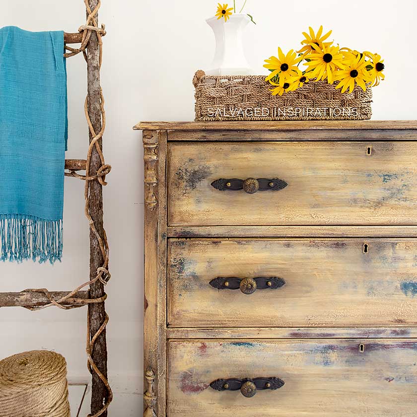 Antique Dresser Makeover w Refreshed Drawers IG