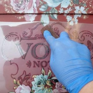 Applying Fuchsia Sunset Furniture Transfer