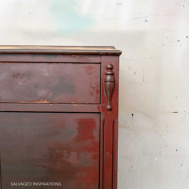 Coffee Bean + Barn Red Layered Paint Technique