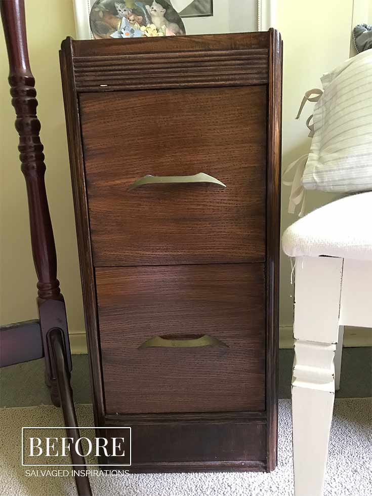 Dated Nightstand Before - Painted Furniture