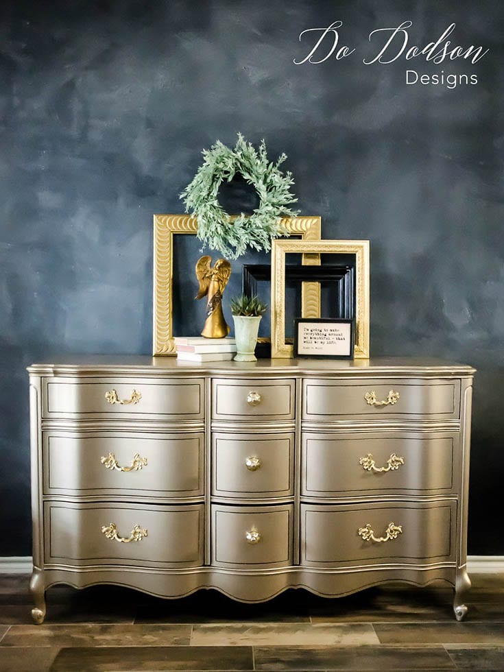 Metallic-paint-for-furniture- Do Dodson Designs