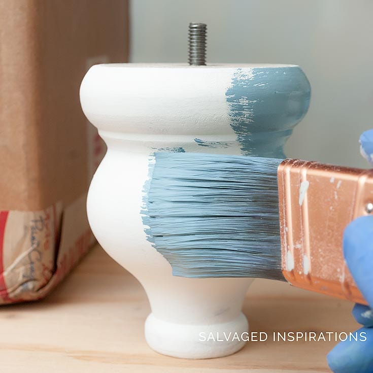 Painting Spindles and Rounded Furniture Legs