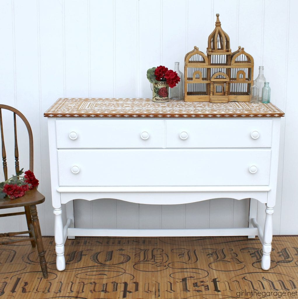 Girl In The Garage-how-to-stencil-bone-inlay-furniture-GITG-1021x1024