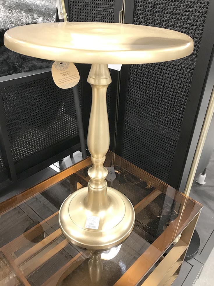 Gold Homesense Table