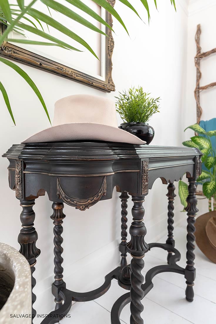 Black Vintage Console Table