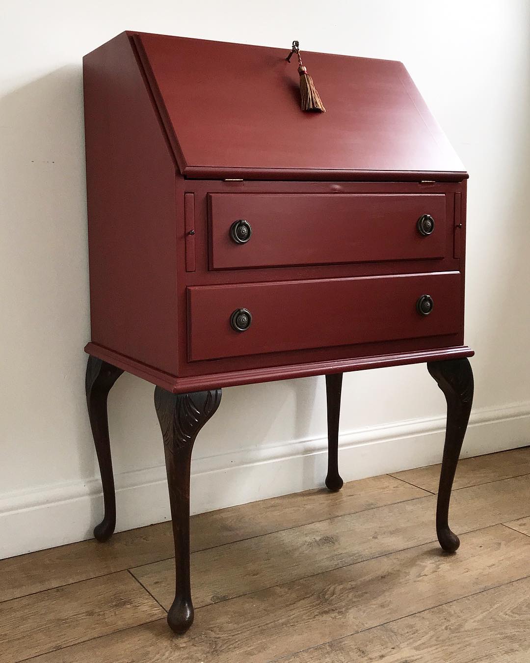 Forgotten Gems UK Red Painted Bureau