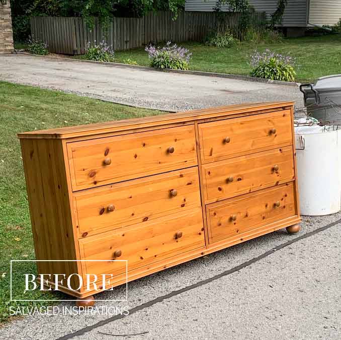 Ikea Curb Shopped Dresser Before